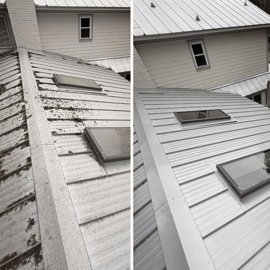 skys metal roof cleaning